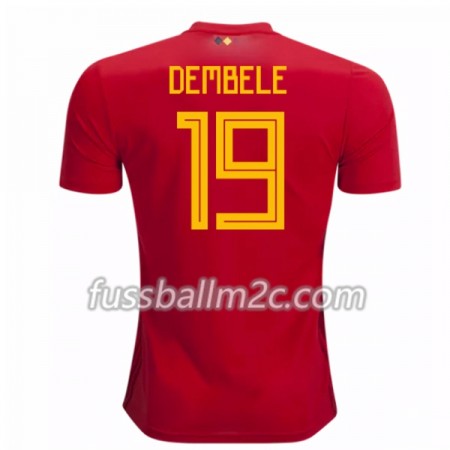 Fußballtrikots Belgien Dembele 19 Heim Trikotsatz WM 2018